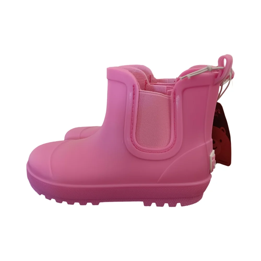 BEARPAW Chelsea Kids Rainboots Hot Pink Various Sizes NWT - Picture 1 of 9